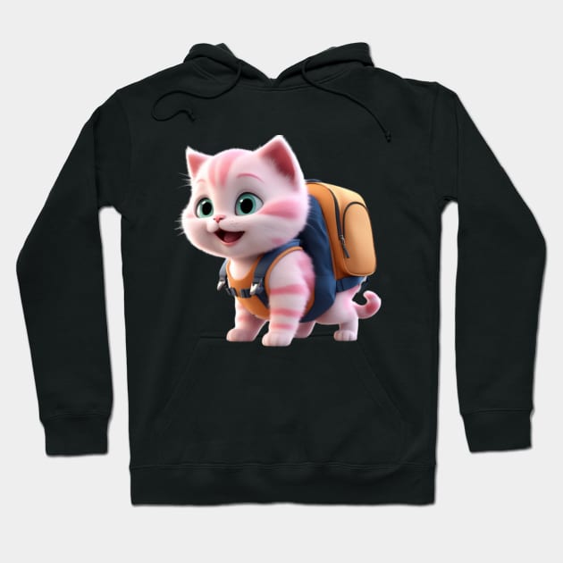 🐾 Express your love for kitties with our unique designs! Hoodie by Bruja Maldita